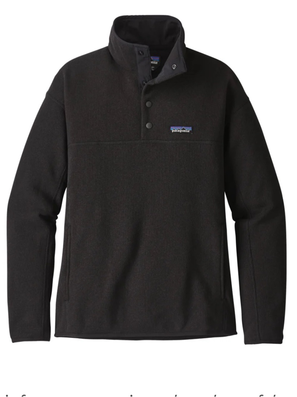Patagonia Men's Black Zip-Up Lightweight Better Sweater